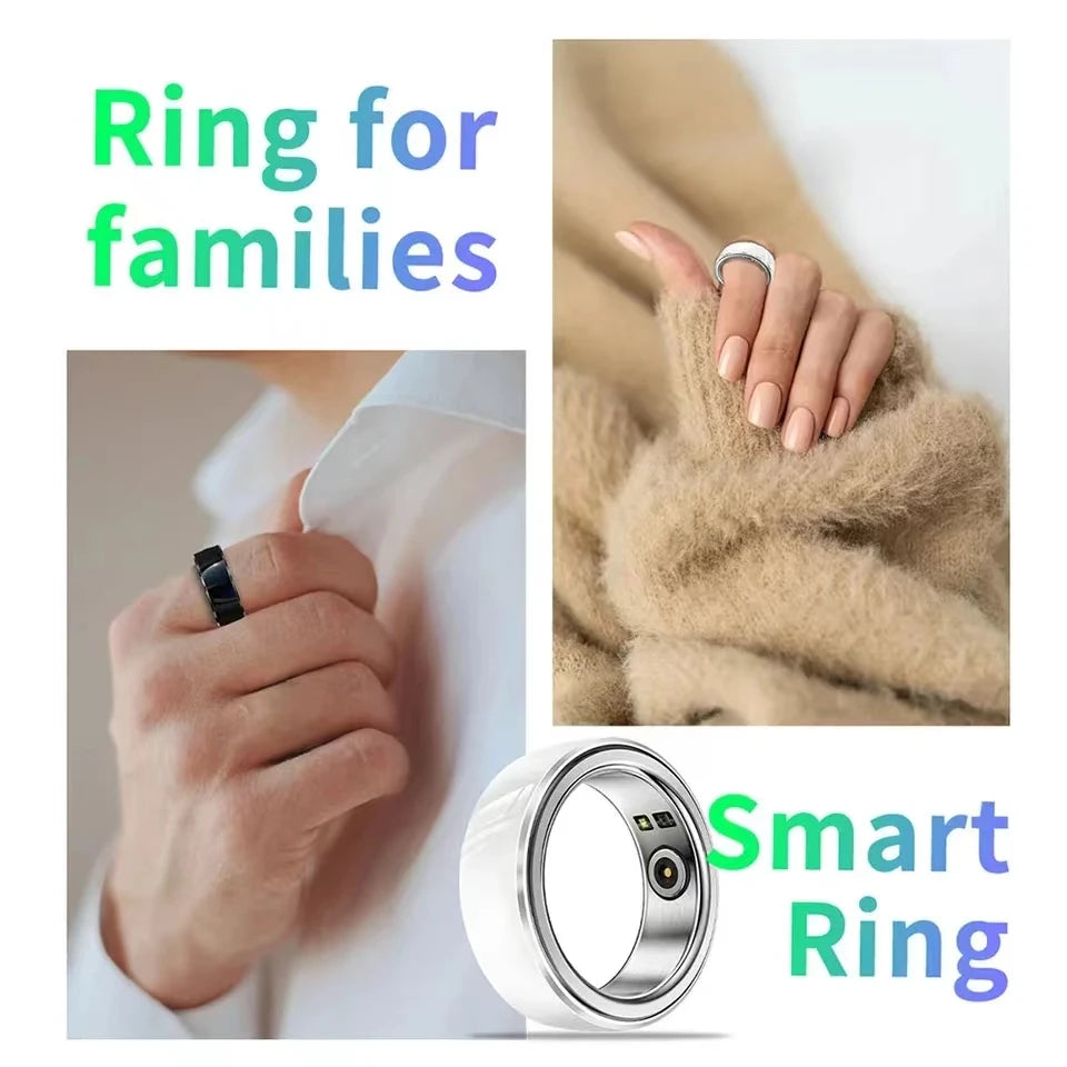 2024 New NFC Smart Ring Men Sports Fitness Tracker Women Waterproof Sports Fitness Smart Ring for Android IOS PK R1 Lovers+Box  K-lerta Shop   