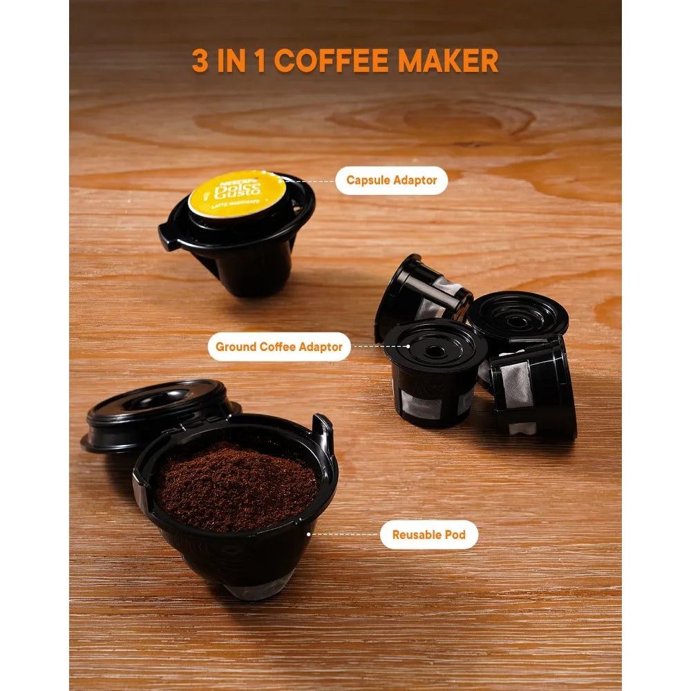 2023 New 3 in 1 Single Serve Coffee Maker for K Cup Pods & Ground Coffee & Teas  K-lerta Shop   