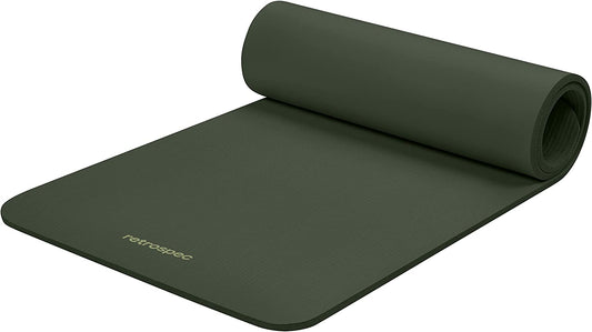 Solana Yoga Mat 1/2" Thick W/Nylon Strap for Men & Women - Non Slip Exercise Mat for Yoga, Pilates, Stretching, Floor & Fitness Workouts  K-lerta Shop   