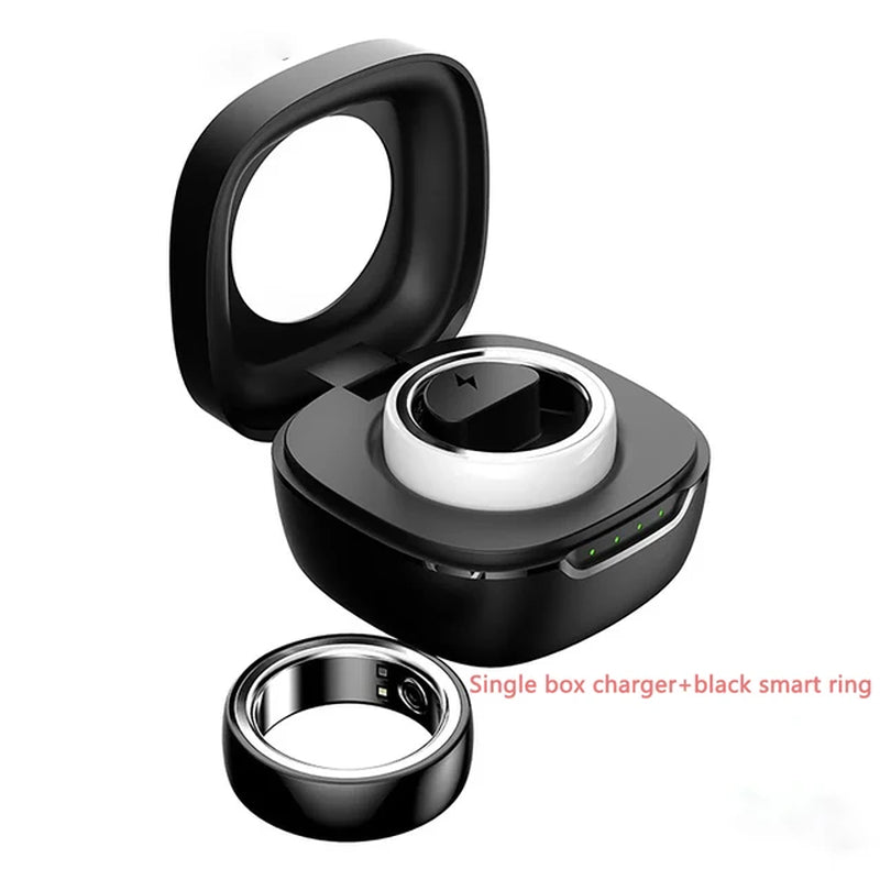 2024 New NFC Smart Ring Men Sports Fitness Tracker Women Waterproof Sports Fitness Smart Ring for Android IOS PK R1 Lovers+Box  K-lerta Shop Black 10 