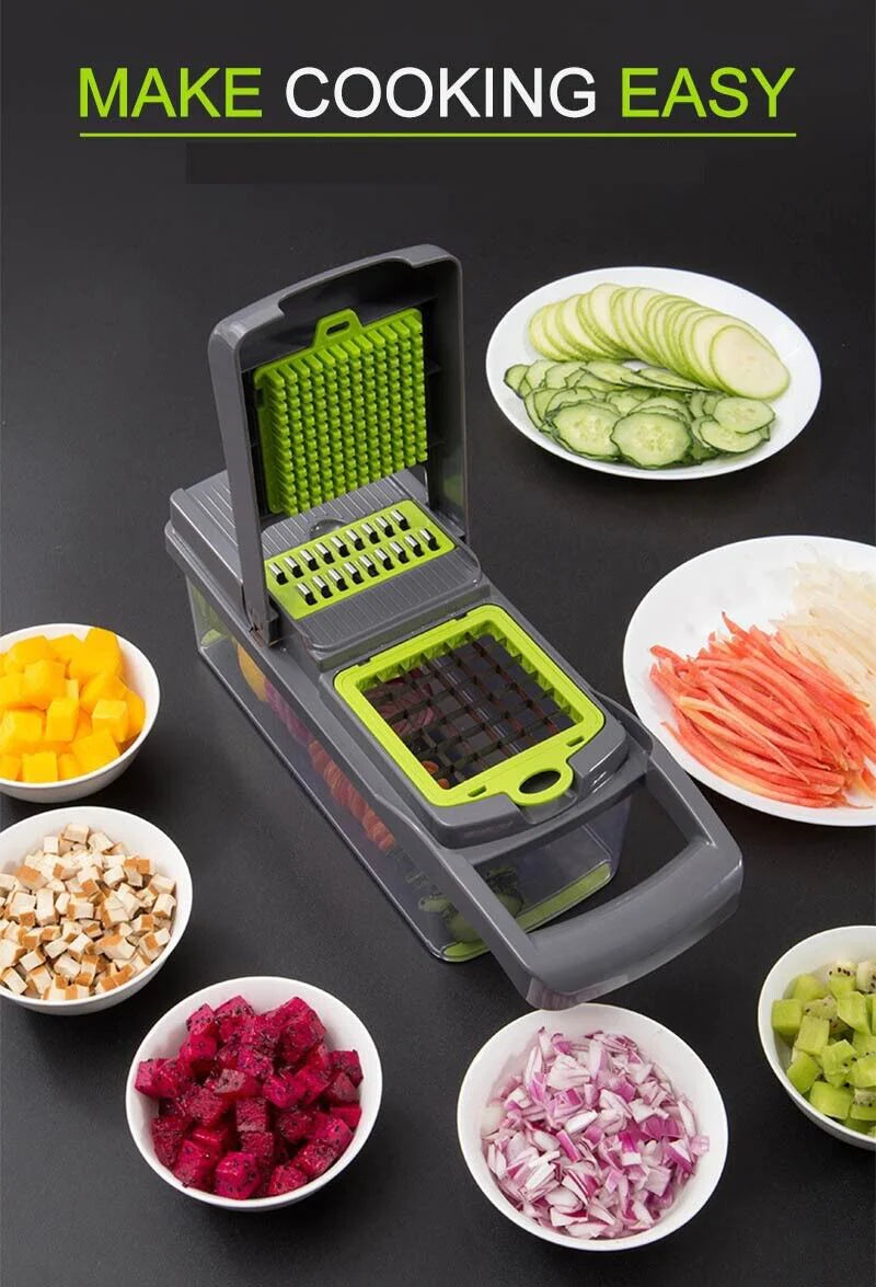 15-In-1 Vegetable Fruit Chopper Cutter Food Onion Veggie Dicer Slicer Kitchen  K-lerta Shop   