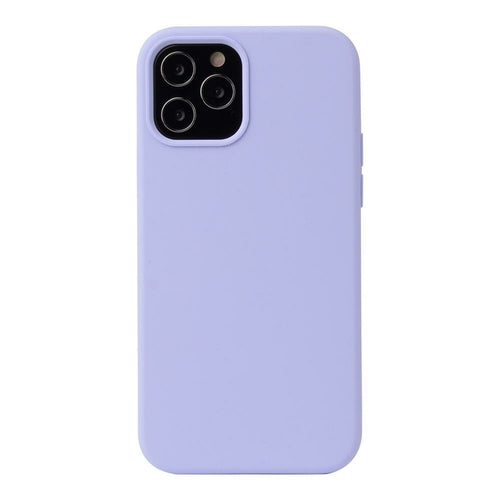 AMZER Silicone Skin Jelly Case for iPhone 12 Max Consumer Electronics Silver Millie Light Purple  