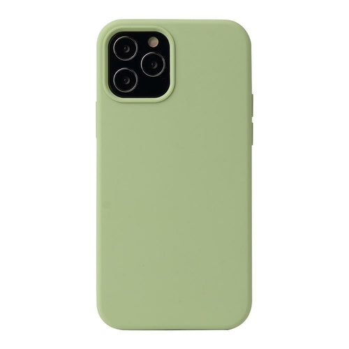 AMZER Silicone Skin Jelly Case for iPhone 12 Max Consumer Electronics Silver Millie Matcha Green  