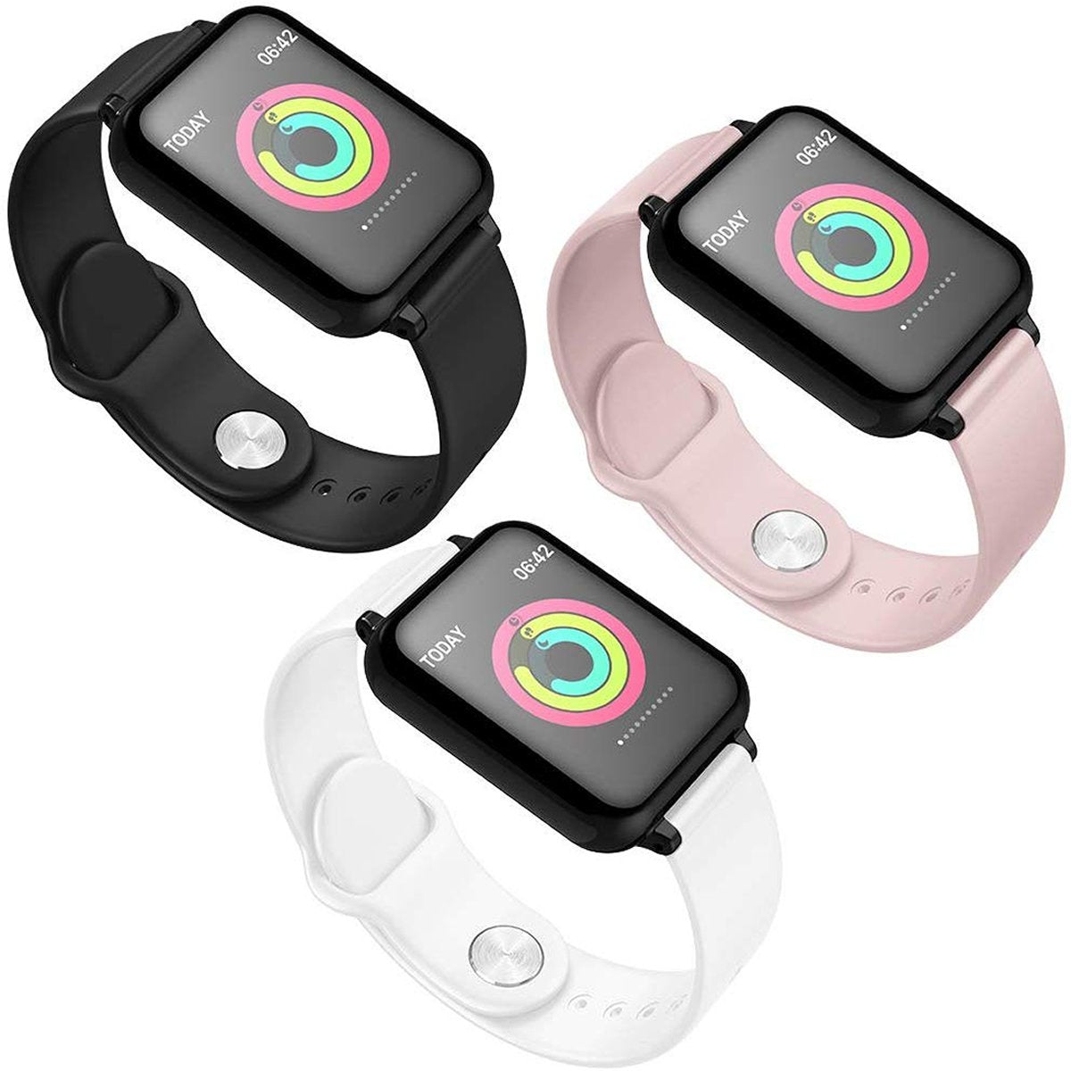 Smart Fit Total Wellness And Sports Activity Watch Tech Accessories Salmon Lucky   