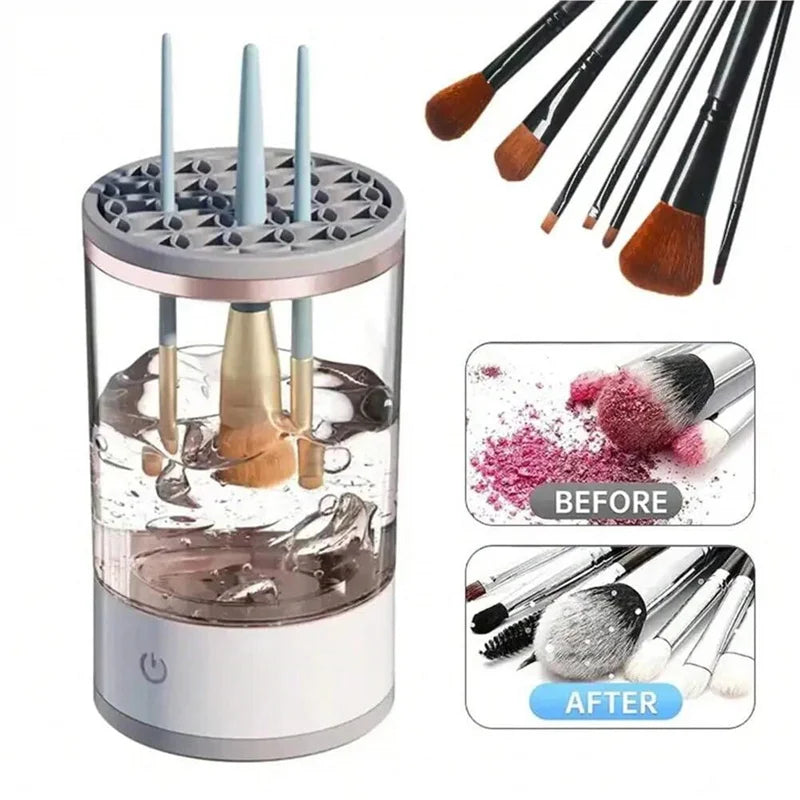 Electric Makeup Brush Cleaner Makeup Brush Cleaner with Brush Cleaning Pad Automatic Makeup Brush Cleaner Makeup Brush Tool  K-lerta Shop   