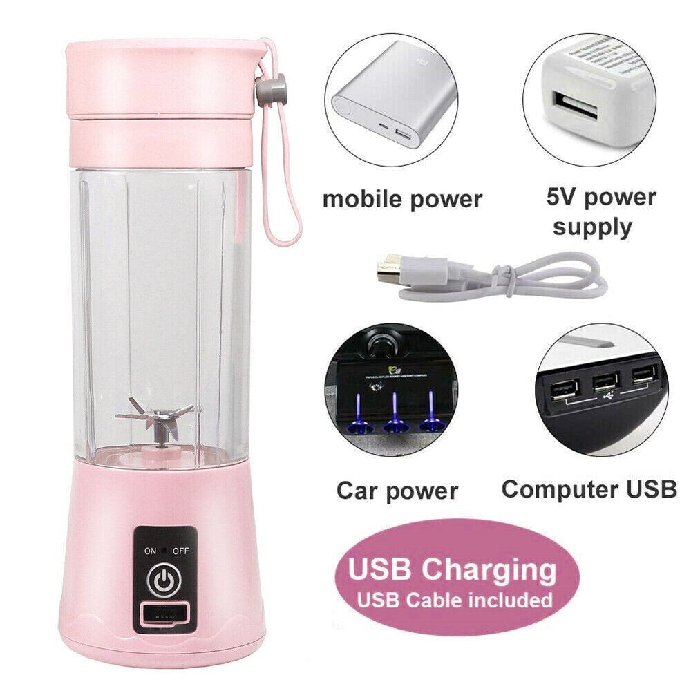 Mini Juicer USB Rechargeable Electric Juicer Bottle Fruit Blender Mixer  K-lerta Shop   