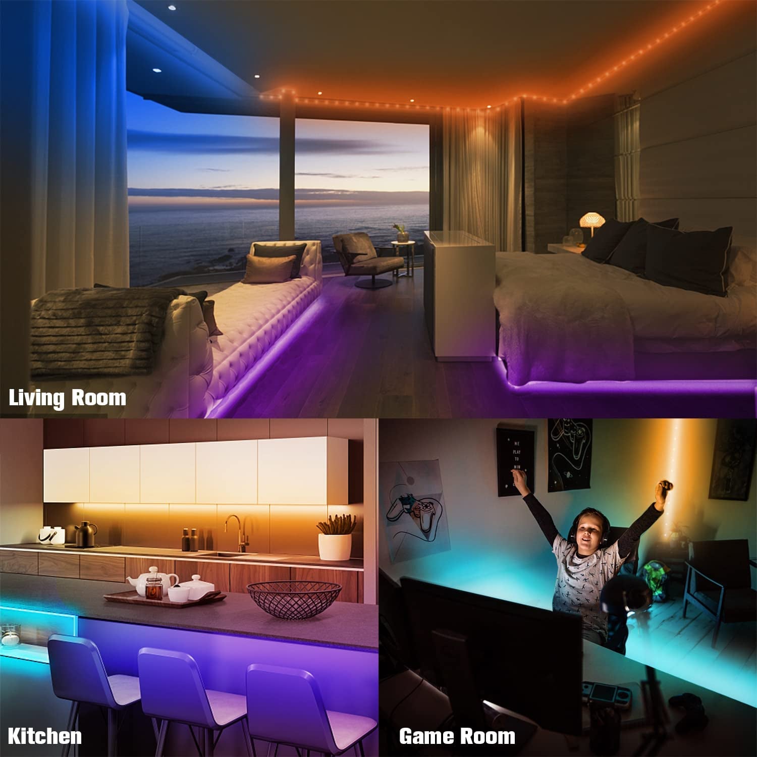 Led Lights for Bedroom Color Changing with 44 Keys Remote for Room  K-lerta Shop   