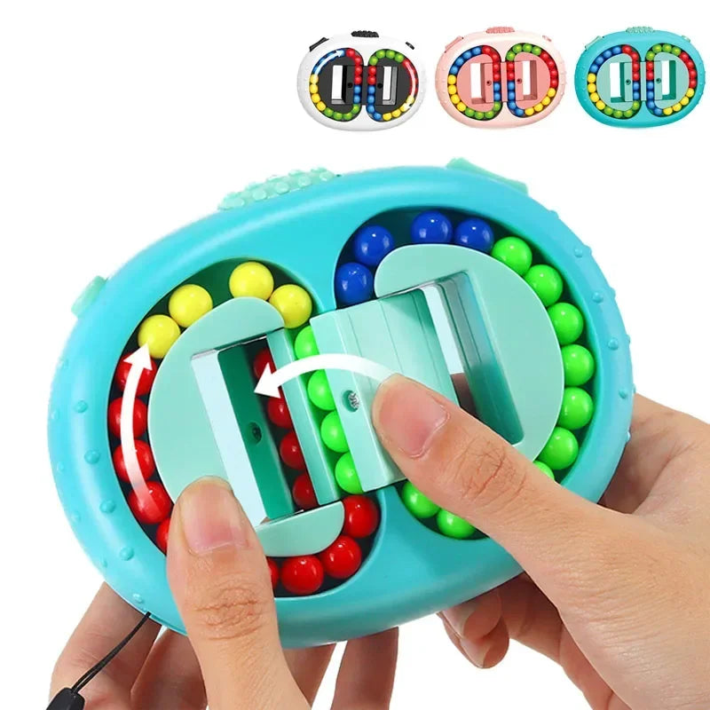 Rotating Magic Beans Cube Fingertip Fidgeted Toys Kids Adults Stress Relief Spin Bead Puzzles Children Education Intelligence  K-lerta Shop   