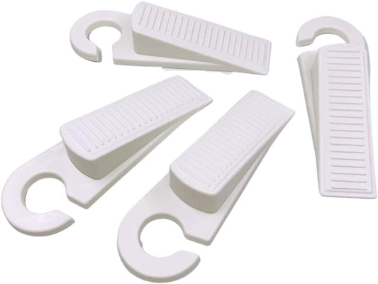 Rubber Door Stopper, Door Stoppers for Floor, Door Wedge for Residential and Commercial, Rubber Door Stopper Wedge, 4 Pack (White)  K-lerta Shop   