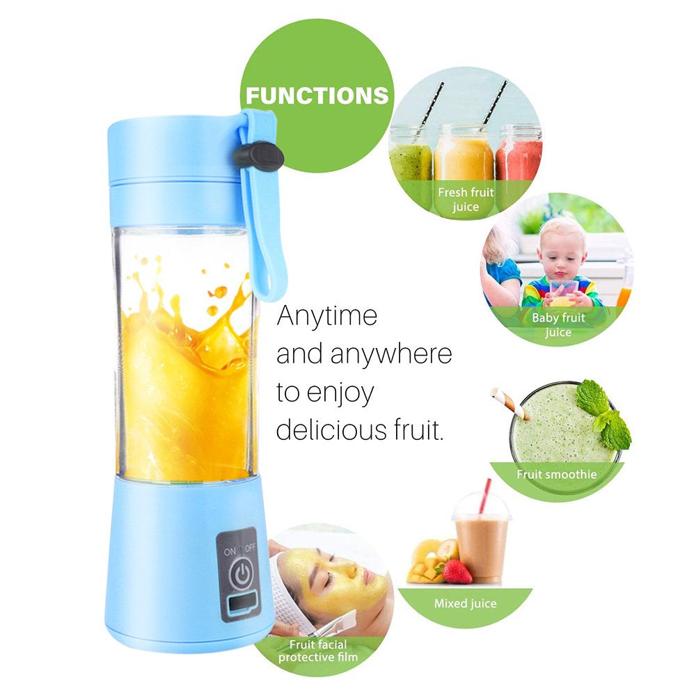 Mini Juicer USB Rechargeable Electric Juicer Bottle Fruit Blender Mixer  K-lerta Shop   