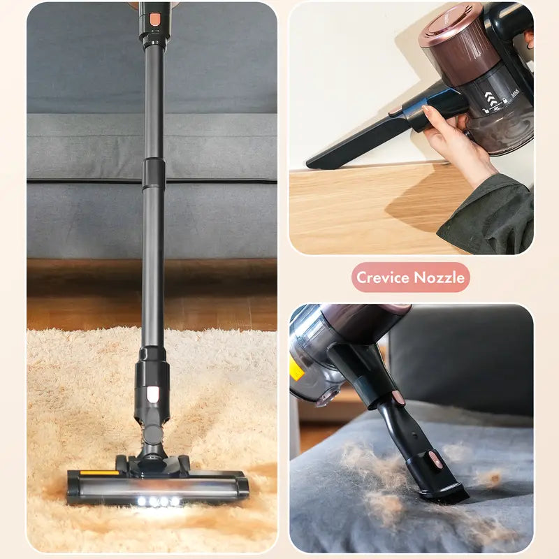 Homeika Cordless Vacuum Cleaner, 28Kpa Powerful Suction, 380W Strong Brushless Motor with 8 in 1 Lightweight Stick Vacuum Cleaner with 50 Min Runtime Detachable Battery for Pet Hair & Carpet  K-lerta Shop   