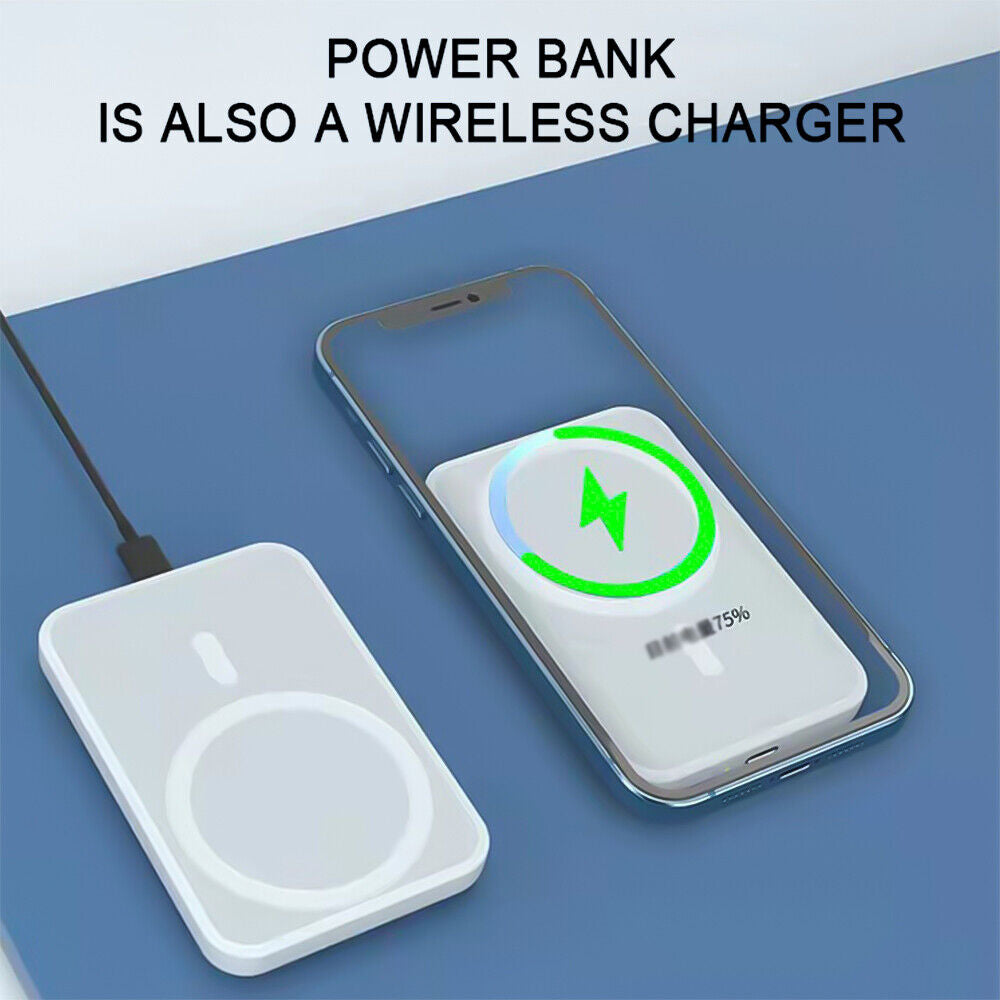 20000Mah Power Bank Magnetic Battery Pack Wireless Charger for Iphone 14/13/12  K-lerta Shop   