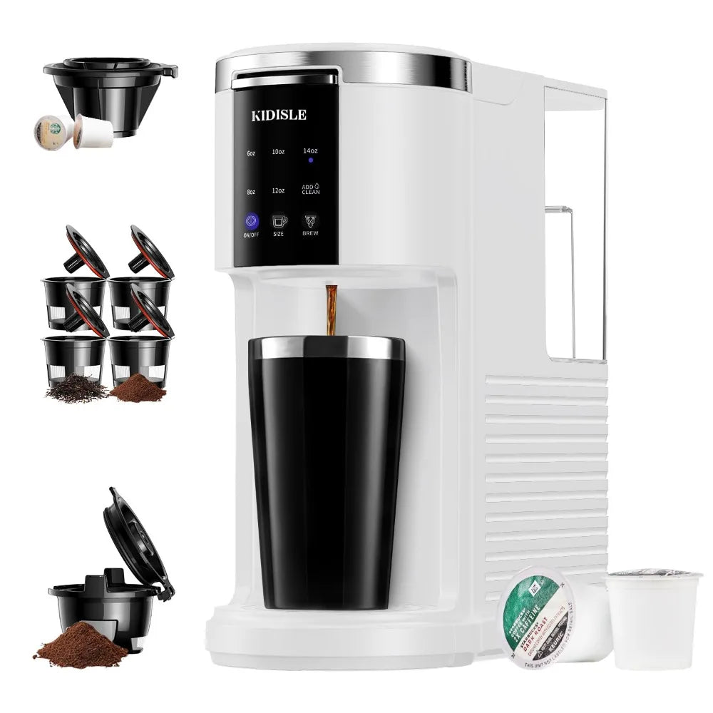 2023 New 3 in 1 Single Serve Coffee Maker for K Cup Pods & Ground Coffee & Teas  K-lerta Shop   