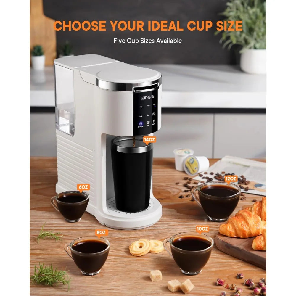 2023 New 3 in 1 Single Serve Coffee Maker for K Cup Pods & Ground Coffee & Teas  K-lerta Shop   