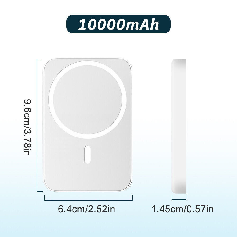 20000Mah Power Bank Magnetic Battery Pack Wireless Charger for Iphone 14/13/12  K-lerta Shop 10000Mah 2X 