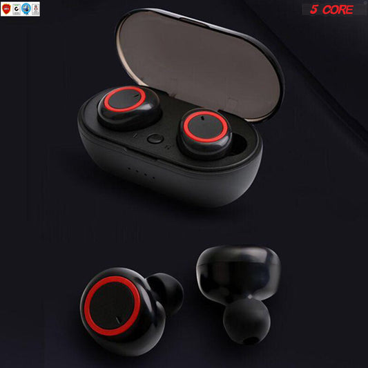 Wireless Ear Buds  Mini Bluetooth Noise Cancelling Earbud Audio & Video Violet Rose   