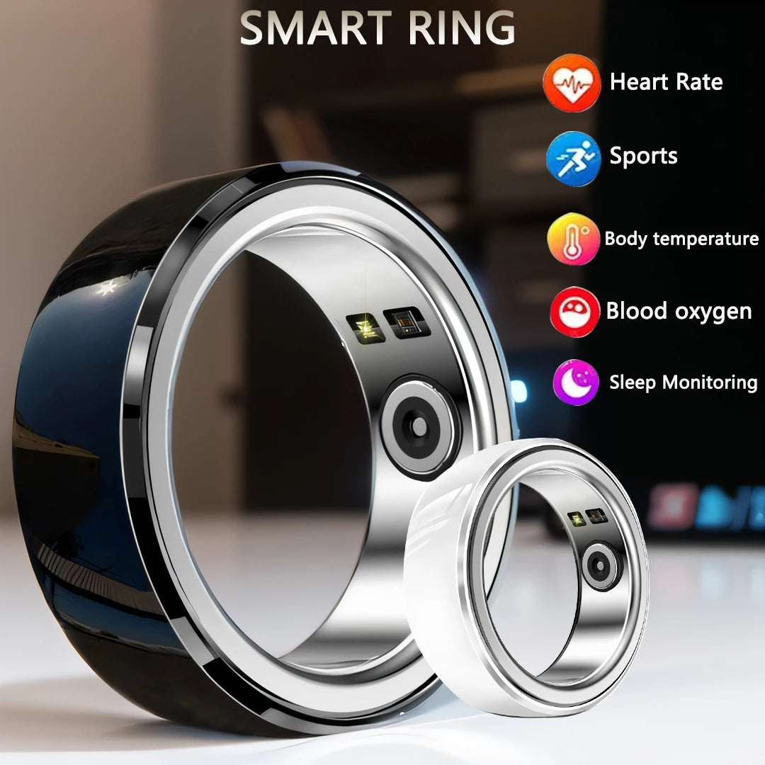 2024 New NFC Smart Ring Men Sports Fitness Tracker Women Waterproof Sports Fitness Smart Ring for Android IOS PK R1 Lovers+Box  K-lerta Shop   