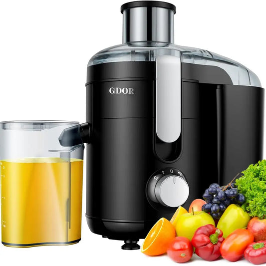 [Best Seller] Juicer with Titanium Enhanced Cut Disc, Dual Speeds Centrifugal Extractor Machines with Optional 2.5"/3” Feed Chute, for Fruits and Veggies, Anti-Drip, Includes Cleaning Brush, Bpa-Free  K-lerta Shop   