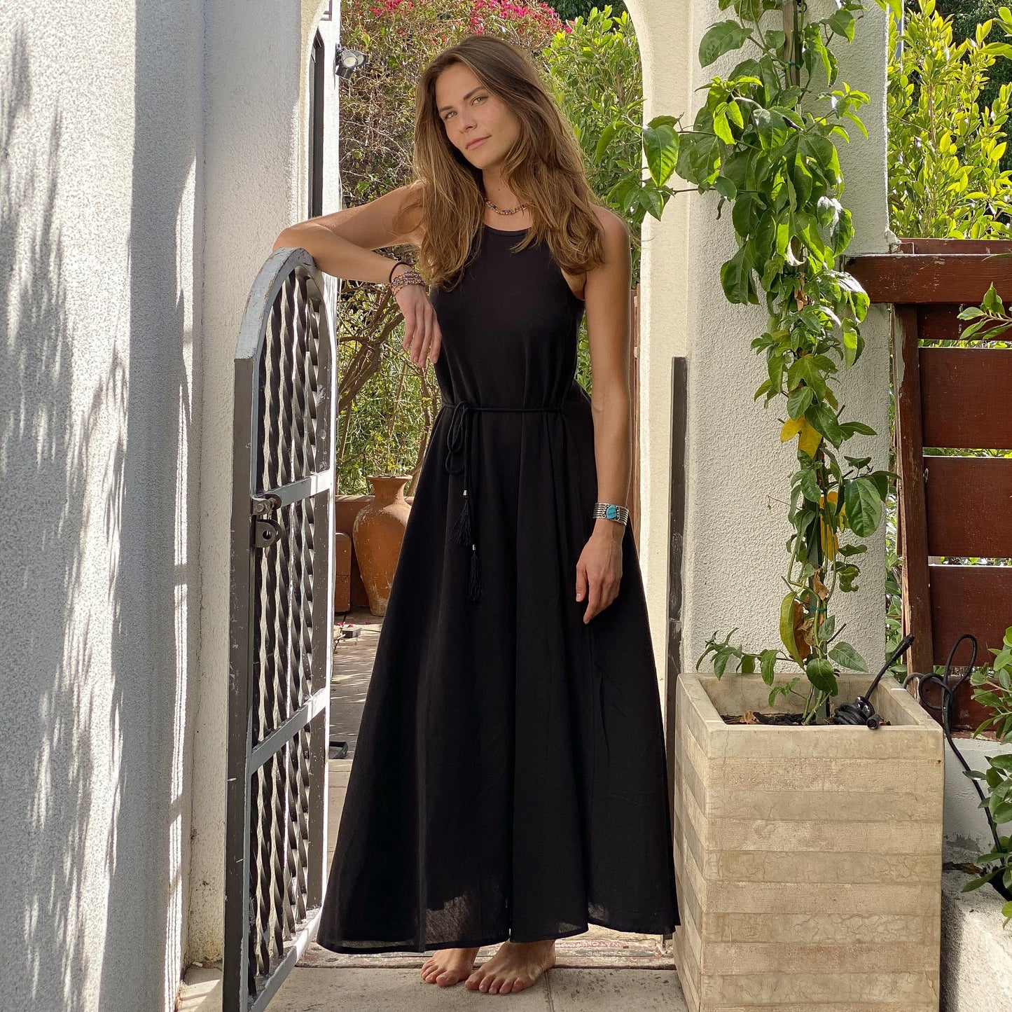 CALLIE MAXI DRESS - BLACK Dresses Azure Tulsi   