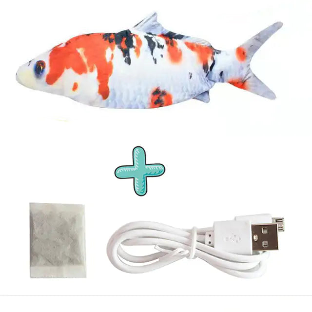 Cats USB Charger Interactive Toy Fish  K-lerta Shop Jump Cable And Mint 12  