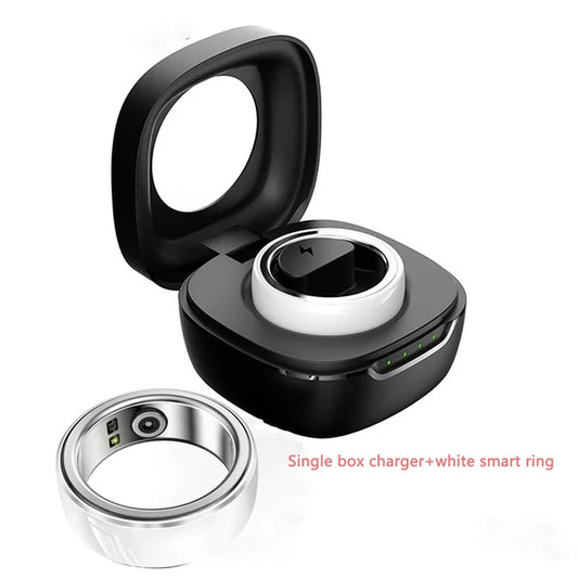 2024 New NFC Smart Ring Men Sports Fitness Tracker Women Waterproof Sports Fitness Smart Ring for Android IOS PK R1 Lovers+Box  K-lerta Shop White 10 