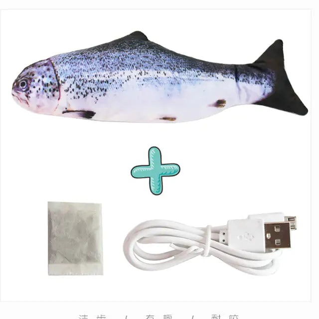 Cats USB Charger Interactive Toy Fish  K-lerta Shop Jump Cable And Mint 10  