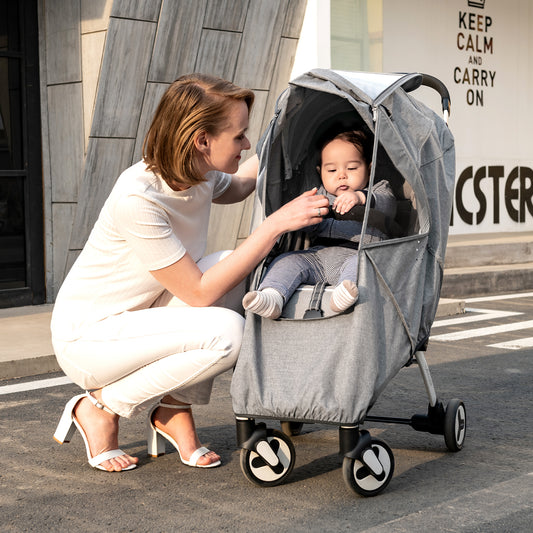 Universal Baby Stroller Cover Kids & Babies Maroon Chronos   