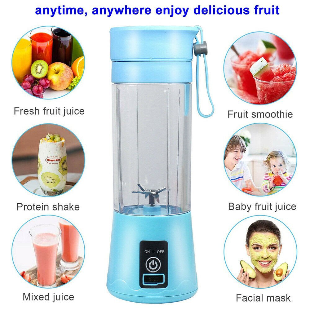 Mini Juicer USB Rechargeable Electric Juicer Bottle Fruit Blender Mixer  K-lerta Shop   