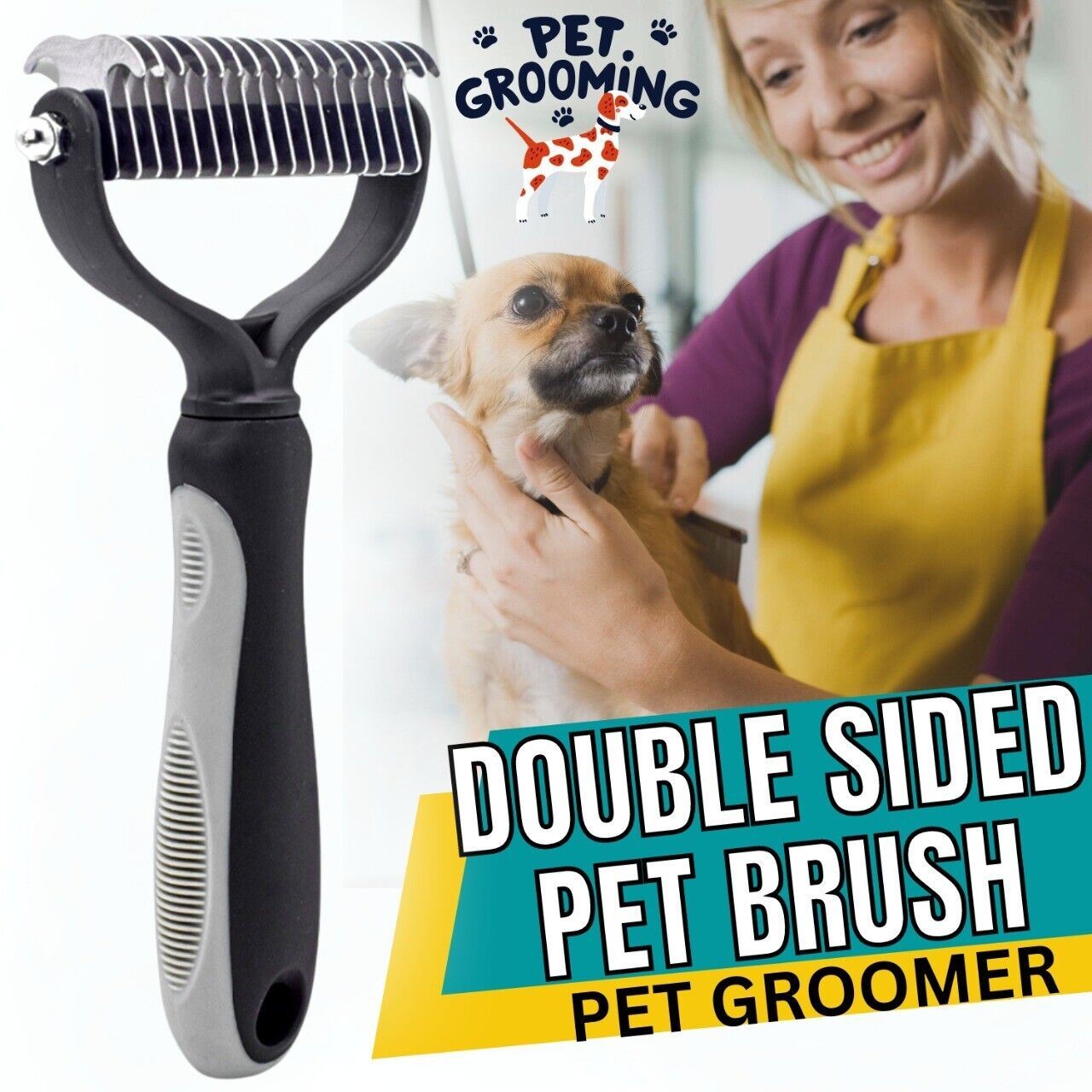 Pet Deshedding Brush Dog Cat Hair Remover Mitt Massage Brush Grooming Petcare Maroon Simba   