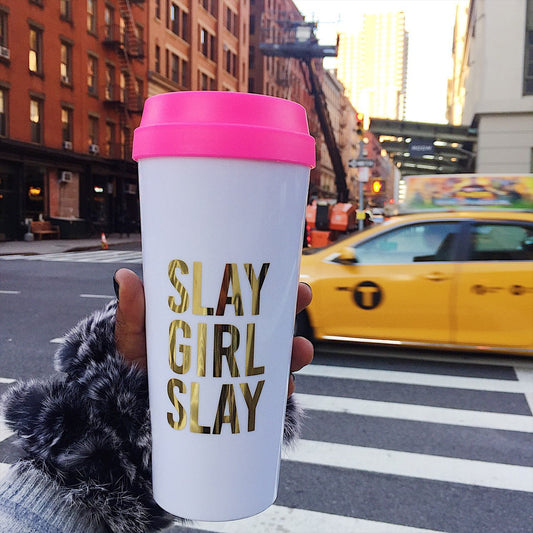 Slay Girl Slay :: Travel Mug Home & Garden Sky Blue Iapetus   