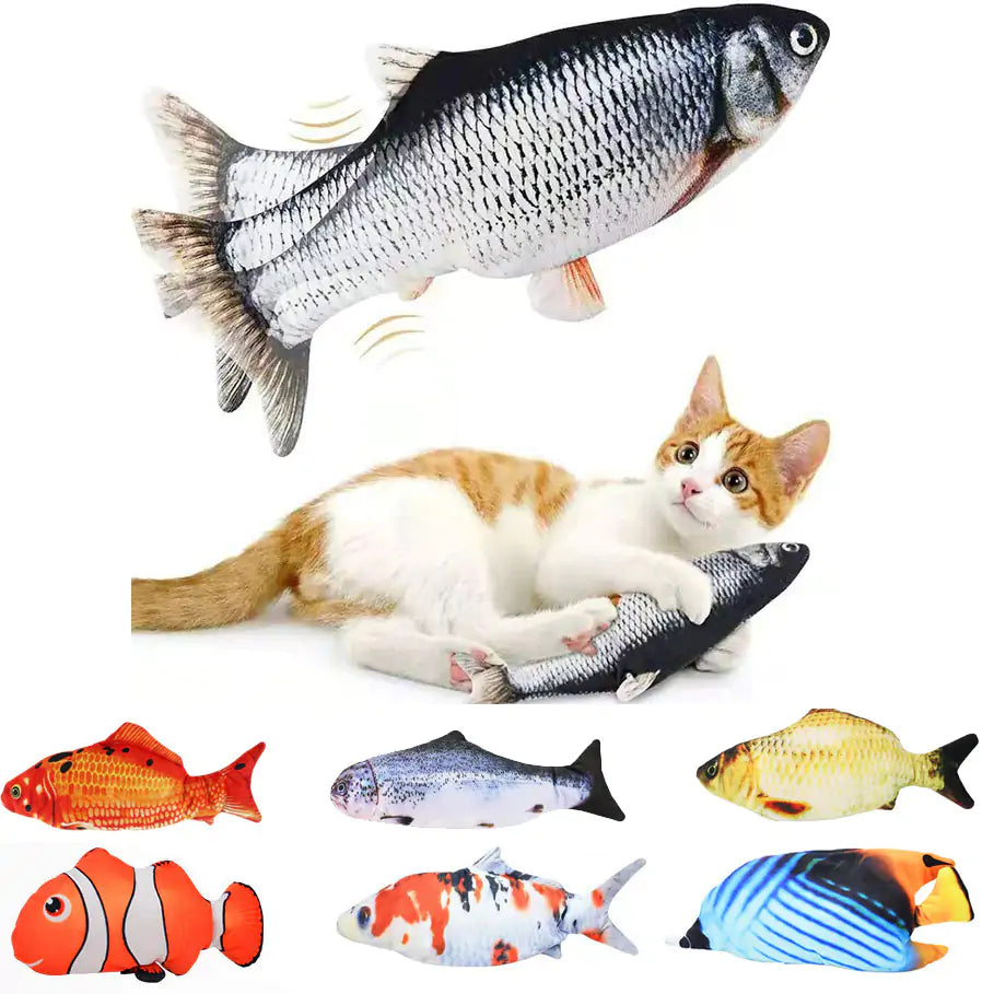 Cats USB Charger Interactive Toy Fish  K-lerta Shop   